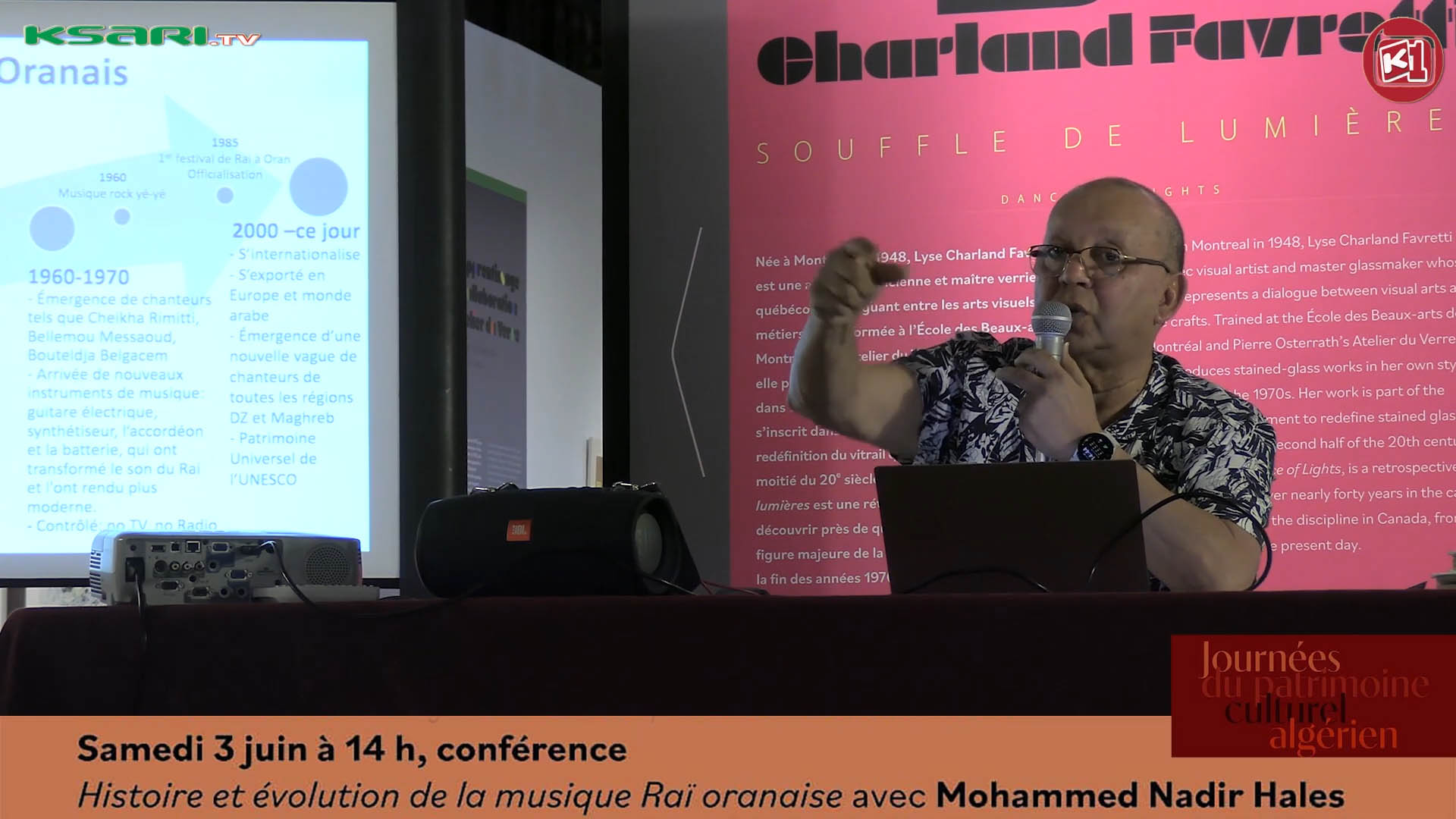Mohamed Nadir Hales présente une conférence sur les origines et l’évolution du Raï oranais